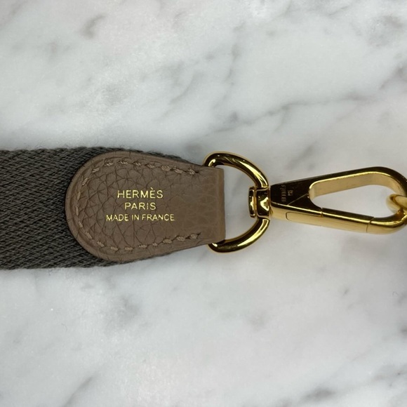 Hermes Mini Evelyne 16 TPM - Maurice Leather - Beige de Weimar - Picture 5 of 7